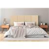 DHOME Testiera Imbottita in Similpelle Premium Antimacchia Design Modulare Verticale Autoadesiva Testata Letto Camera da Letto Imbottita (Vaniglia, 160cm, Altezza 80cm, x4)