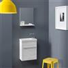 Kiamami Valentina - Mobile Bagno Salva Spazio 42 X 55,60 Cm In Quercia Bianco | Smart