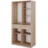 Vicco Armadio multifunzione Elmo, Sonoma, 100 x 200 cm con 2 cassetti, per una conservazione flessibile di diversi capi di abbigliamento