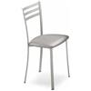 Connubia Set 2 Sedie ACE CB1320 Struttura P309 mt. ACCIAIO SATINATO MONOSTRATO Sedile 480 Sonor ALLUMINIO