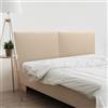 DHOME Testiera Imbottita Liscia in Similpelle Altezza 70CM Spessore 4cm e 8cm per Parete Acustica Testate Letto Pannello Fonoassorbente Camera da Letto (Beige, 180cm Dual, Spessore 4cm)