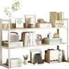 Generic Libreria da Scrivania Salvaspazio, Organizer Scaffale da Appoggio Indipendente per Ufficio (White, 50cm*24cm*60cm)