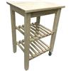 Ikea Carrello da cucina Bekvam in legno massiccio di faggio naturale chiaro 58 x 50 cm da servizio base appoggio per affettatrice forno bimbi elettrodomestici robot per cucinare