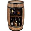 CREATIVE COOPER Barile in Legno di Conifere per Casa, Stile Retrò, 80 cm di Altezza, Decorazione per Soggiorno, Tavolo e Portabottiglie (Wengé)
