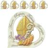 regalami.Shop 5 bomboniere per Santa Cresima cm. 10x10 in pierta con bassorilievo Dipinto a Mano, Mde in Italy (Gretel cresima, 5)