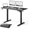 SENSE7 Nojo Light Scrivania Elettrica Nera 120x60cm, Regolabile in Altezza 72-118cm - Scrivania Moderna per Gaming e Ufficio con Memoria e Motore Silenzioso