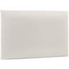 murando - Testiera Letto Imbottita - Rettangolo Velluto - 30x40 cm 1 Pezzo - Pannelli Decorativi per Pareti - Cuscini Testata Letto - Pannelli Imbottiti per Camera da Letto - Design Elegante - Crema