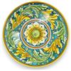SICILIA BEDDA CAPACI Piatto Ornamentale in Ceramica Caltagirone Ø 30 cm ca. (1Unità) con 6 opzioni Decoro MD3 - Decoro 3