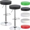 Beltom® 2 SGABELLI da Bar E Cucina con PENISOLA Regolabili in Altezza Sedia Girevole per PIZZERIE Pub RISTORANTI Hotel Soggiorno Ufficio - Modello Star - X2-Nero