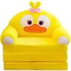 Ozgkee 2 in 1 pieghevole per bambini divano cuscino peluche divano divano sedia bambini divano fumetto divano soggiorno camera da letto (F)