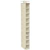 VR VETRINEINRETE Vetrineinrete® Organizer per armadi beige con 10 ripiani in tessuto contenitore pieghevole richiudibile salvaspazio da appendere