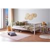 Inter Link Panca letto Letto a scomparsa Divano letto Letto aggiuntivo Con rete a doghe Letto singolo 90 x 190 cm Legno massiccio laccato bianco Sintro