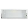 C-Juzarl Armadio pensile per bagno, armadio da parete con porta in vetro, da appendere, da cucina, bagno, soggiorno (bianco, 80 x 18 x 30 cm)