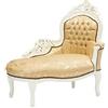 WAY HOME STORE Dormeuse Barocco Bianca e Oro