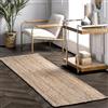 nuLOOM Tappeto Rigo Rustico in Iuta Tessuto a Mano, 75 x 240 cm