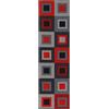 ABC TAPPETO MODERNO CUCINA JOY GREY RED 57X200 cm
