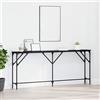 Generico Tavolo consolle Rovere Nero 180 x 23 x 75 cm,Nero,10.13kg,871328