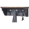 Mendler Appendiabiti guardaroba cappelliera vintage HWC-A43 metallo legno MDF 18x22x60cm