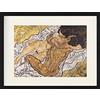 1art1 Egon Schiele Poster L'Abbraccio, Gli Amanti II, 1917 Quadro in Cornice con Pregiato Passepartout | Immagini A Parete | in Una Cornice 80x60 cm