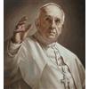 Generico Papa Francesco da RICAMARE A Punto Croce, 38x40CM, con Tela Aida, MATASSINE Mouline E Schema A Colori.