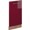 Vicco Pannello frontale della lavastoviglie Fame-Line, Bordeaux lucido, 45 cm senza piano di lavoro, per la combinazione con altri moduli della serie Fame-Line