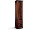 Mar.c.a. Design - Vetrinetta Arte Povera in Legno 45x41x187 cm - 1 Anta 3 Cassetti con Base Piatta - Made in Italy