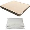 Baldiflex Materasso Waterfoam Alto 20 cm Matrimoniale Misura 160x190 cm Power con Rivestimento in Aloe Vera Fascia 3D Massaggiante, Traspirante