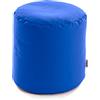 Avalon - Pouf Poggiapiedi CILINDRO Jive, Puff Poggiapiedi Divano quadrato, Pouffe Imbottito in Tessuto Tecnico Resistente e Antistrappo, Comodo e Impermeabile, Made in Italy(45cm-Blu royal)