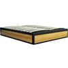 CONCEPT USINE JERSEY - Letto per baule industriale, 140 x 190 cm, in legno e metallo, 24 doghe
