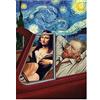 HomeDC Arte Astratta Divertente Van Gogh E I Suoi Amici Dipinto su Tela Poster E Stampe Moderne Immagini di Arte della Parete per La Decorazione della Casa del Soggiorno (Art-4,40x60 cm(Senza Cornice))