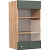 Vicco Mobile da cucina in vetro Fame-Line, Verde-oro rustico, 40 cm, per la combinazione con altri moduli della serie Fame-Line
