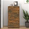 Generico Credenza 6 Cassetti Rovere Fumo 50x34x96cm in Legno Multistrato,Mobili,Armadietti e portaoggetti,Buffet e credenze-815363