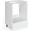 Vicco Mobile per forno da incasso R-Line, Bianco lucido, 60 cm senza piano di lavoro, per la libera combinazione all'interno di sistemi cucina modulari