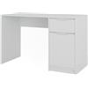 Vicco Scrivania Ruben, Bianco, 120 x 55 cm con cassetto, combinabile con altri mobili della serie Ruben