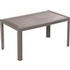 HOUSE COLLECTION TAVOLO URANO LINEA RATTAN 140x80x72cm colore TORTORA