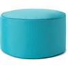Lumaland Pouf Poltrona Sacco Sgabello | 45cm x 25cm Tavolino Indoor/Outdoor | Con riempimento flessibile in EPS [Turchese]