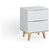 Vicco Cassettiera per camera da letto Nautica, Bianco, 40 x 61 cm, adatto per riporre abiti e oggetti di uso quotidiano