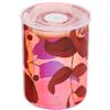 Hervit Contenitore Alimenti in Vetro Rosso Iridescente con Coperchio Salva freschezza Botanic - in 3 Colori con Scatola Regalo - Arredo Casa Cucina Design Natura Bomboniera Regalo Natale Ø9,5x12,5cm