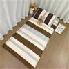 FUNEAER Coprimaterasso per Pavimento Futon,Coprimaterasso Futon Giapponese con Cerniera,Copertura Protettiva per Tappetino Tatami Cotone Lavabile con Cerniera,Senza Materasso(Color:H,Size:90x190cm)
