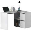 Habitdesign Nadia B01 Scrivania + libreria, Melamina, 120 x 77 x 74 cm