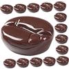 LALADEFIEE 25pezzi Chicchi di caffè Artificiali Decorativi in Resina Realistici Accessori Artigianali Resistenti per Scenografie Feste e Modelli da Esposizione