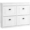 SoBuy Armadio Scarpiera con 4 Ante Ribalta 103x23x85cm per Ingresso