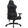 SENSE7 Poltrona da gioco Spellcaster, ergonomico con cuscini lombari regolabili, inclinazione regolabile, sedia da gioco con oscillazione, sedia da ufficio in similpelle 150kg, sedia PC nera-blu