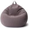 Lumaland Poltrona a Sacco Comfort Line - M - 70x80x50 cm - Bean Bag Interno ed Esterno per Giardino, Salotto, Balcone - Pouf Elegante e Morbido Outdoor & Indoor - Grigio Scuro