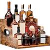 Generico Scaffalature Bar Per Bottiglie Di Liquori,Organizzatore Da Tavolo Per Alcolici - 3 Ripiani in Legno per Caffè Sciroppi Liquori Ideale per Casa Cucina Appartamento Collezionisti Proprietari di Casa