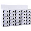 LLZJDDPLY Armadietto portacellulare in acrilico bianco per aule, Key box con serrature e chiavi, per riporre cellulari, Scuole, Fabbriche e uffici(25)