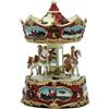 COSE DA CASA Giostra con Cavalli carosello Carillon H16 Giostrina Rossa cavallucci Bianco Bambini Idea Regalo per Natale Bambini Collezione