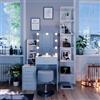 Vicco Tavolo da toeletta Conrada, Bianco, 80 cm con illuminazione LED e sgabello, adatto per l'organizzazione di articoli cosmetici e accessori