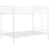 Vente-unique-Letto a castello 2 x 120 x 190 cm Bianco - DUOTIS II