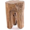 Design delights, sgabello rustico con tronco d'albero, 41 x 29 x 29 cm (altezza x larghezza x profondità), legno anticato, colore naturale, per sedersi